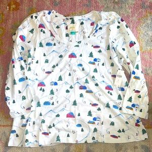 Anthropologie Winter Fun Long Sleeve Tee